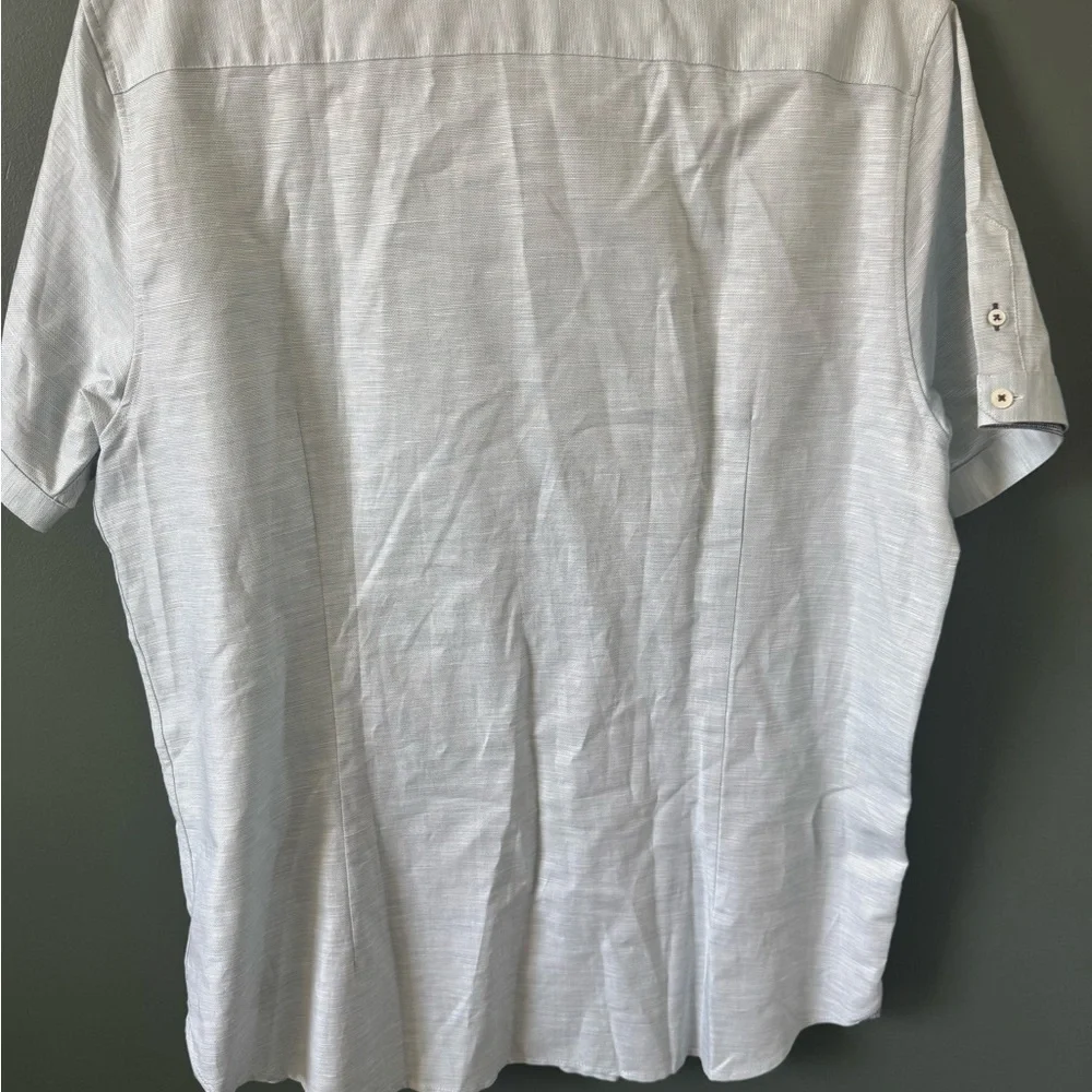 Ted Baker London Short Sleeve Button Down Shirt Size 5 (XL) - Picture 2 of 5
